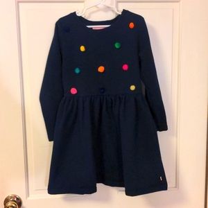 Girls knit pom-pom dress